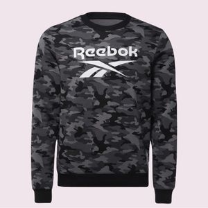 Reebok Identity Camo Big Logo Crew Sweatshirt